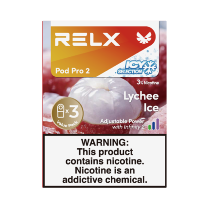 RELX Pod Pro 2 Infinity 3 Pods 3% Nicotine Bulk Buy Wholesale - Lychee Ice