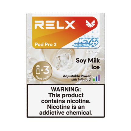RELX Pod Pro 2 Infinity 3 Pods 3% Nicotine Bulk Buy Wholesale - Soy Milk Ice